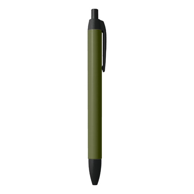 Stylo Noir Couleur solide vert olive foncé (Bas (Vertical))