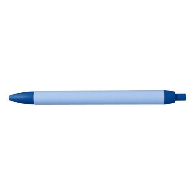 Stylo Noir couleur uni bleu bébé (Devant)