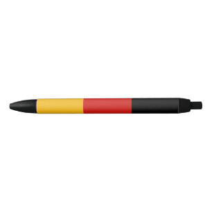 Stylo Noir COULEURS ALLEMANDES DE DRAPEAU + vos idées