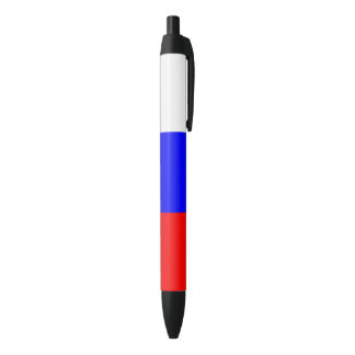 Stylo Noir Couleurs de drapeau de la RUSSIE