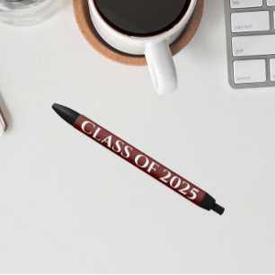 Stylo Noir Couleurs de l'école marron et blanc Année de class