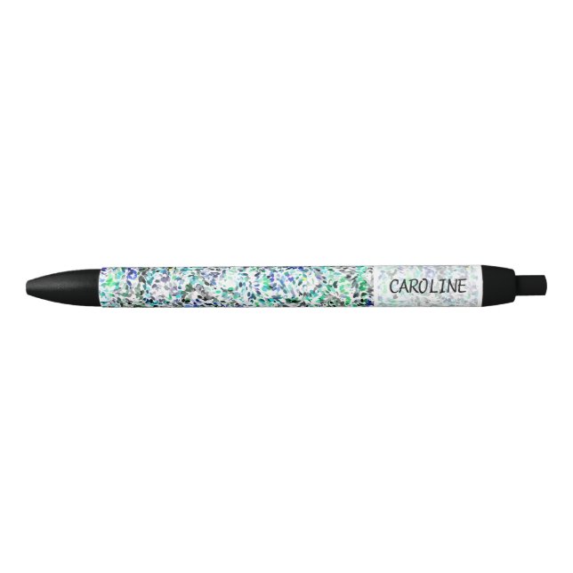 Stylo Noir Couleurs d'été personnalisées Peinture Splatter Mo (Devant)