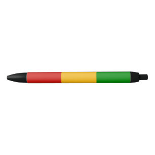 Stylo Noir COULEURS RASTAFARI + vos idées