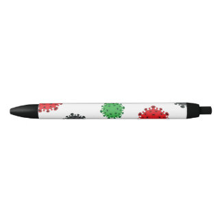 Stylo Noir Covid19 Pen CoronaVirus Design Motif Multicolor