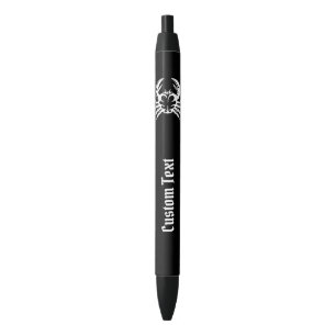 Stylo Noir Crabe blanc