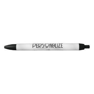 Stylo Noir Créez votre propre conception personnalisée