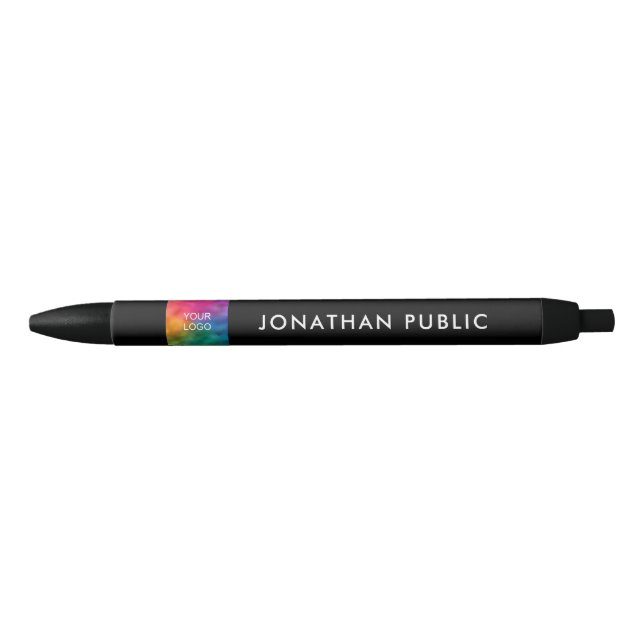 Stylo Noir Créez Votre Propre Logo de Bureau d'Entreprise (Devant)