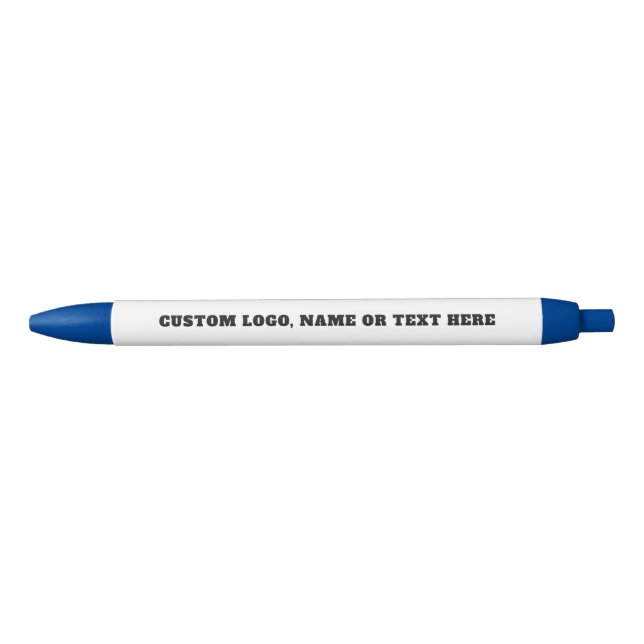 Stylo Noir Custom Logo Pen - Personalized Create Your Own (Devant)