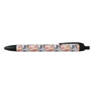 Stylo Noir Customisez-le avec votre motif de photo
