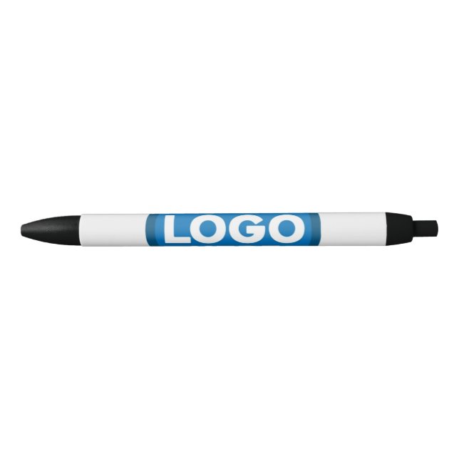 Stylo Noir Customisez votre texte ou votre logo ici (Devant)
