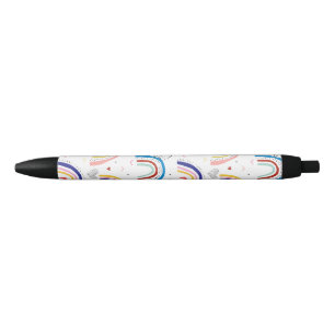 Stylo Noir Cute arc-en-ciel Scandi