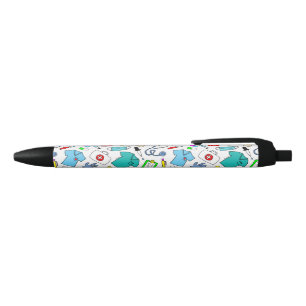 Stylo Noir Cute Doctor Nurse Médicale Fournitures Motif