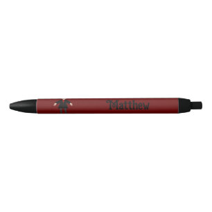 Stylo Noir Cute Halloween Vampire Nom personnalisé