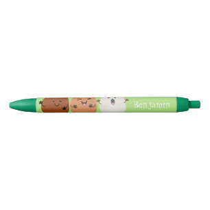 Stylo Noir Cute kawaii oeufs humoristique dessin animé