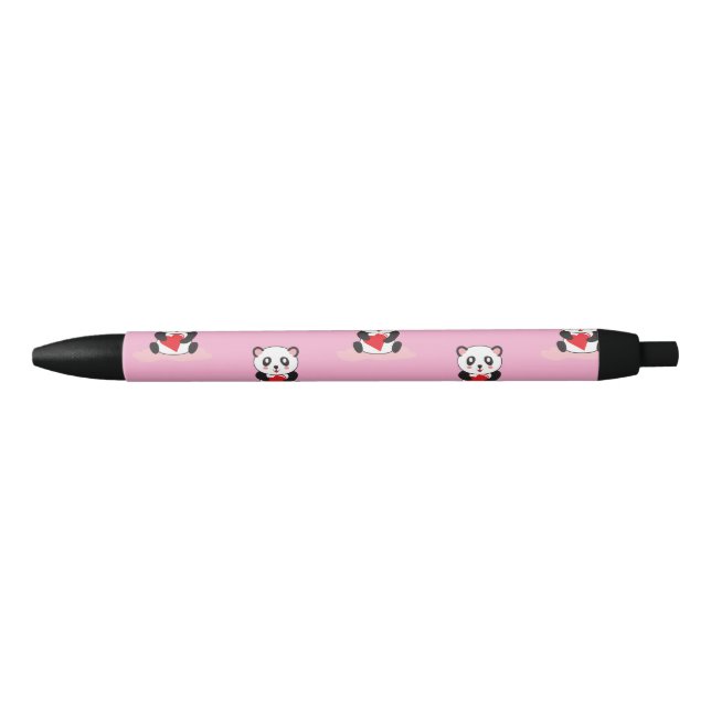 Stylo Noir Cute Kawaii Panda Stationery stylo-animal pour l'é (Devant)