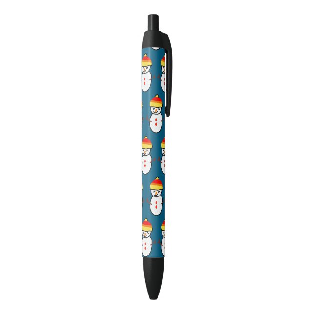 Stylo Noir Cute little snowman Gift Ideas (Bas (Vertical))