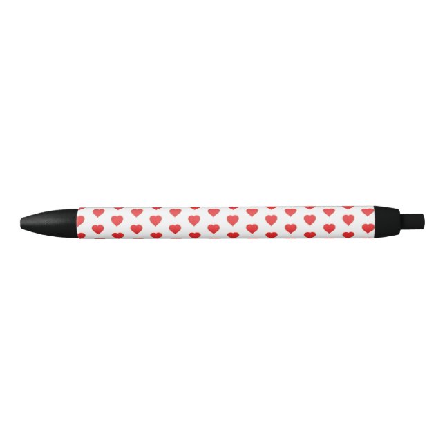 Stylo Noir Cute Valentine's Day Heart Whimsical (Devant)