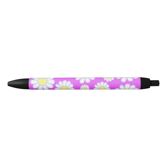 Stylo Noir Daisy Simple Violet (Devant)