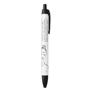 Stylo Noir De belles lèvres roses composent la marque de l'ar
