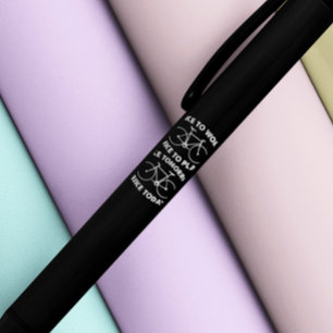 Stylo Noir De vélo recyclage frais pour toujours -