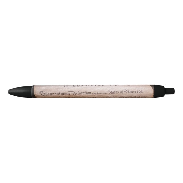 Stylo Noir Déclaration d'indépendance (Devant)