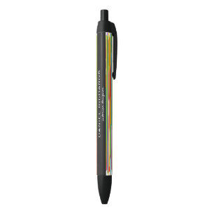 Stylo Noir Décor moderne coloré Grandes bandes Vibrant