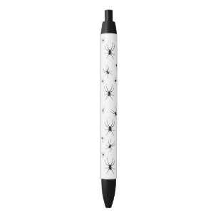 Stylo noir déplaisant d'araignées