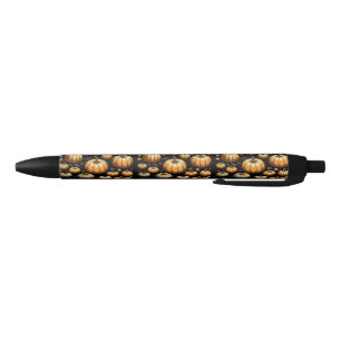 Stylo Noir Des tas de citrouilles