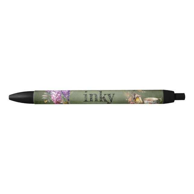 Stylo Noir Design de la nature (Devant)