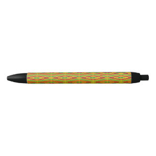Stylo Noir Design Kente africain