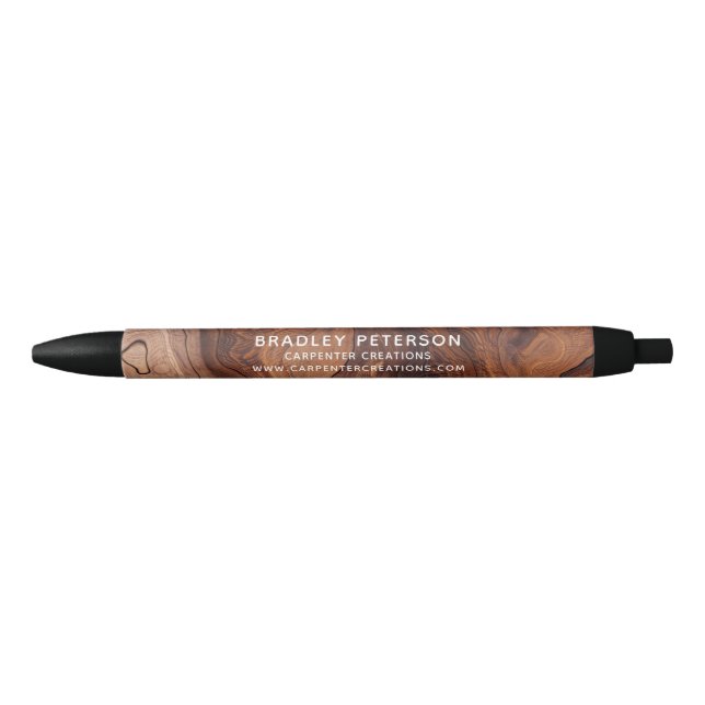 Stylo Noir Design Moderne Construction de menuiserie En Bois (Devant)