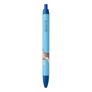 Stylo Noir dessin humoristique sibérien husky