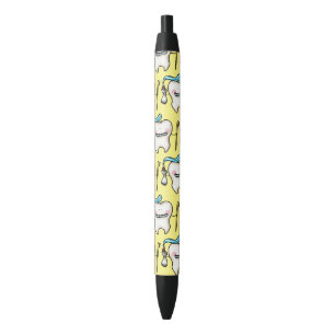 Stylo Noir dessin humoristique sur les dents