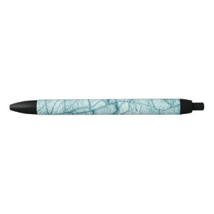 Stylo Noir Dessous de verre en verre à l'apparence de marbre