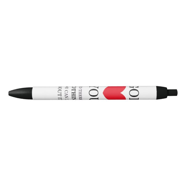 Stylo Noir Dieu Coeur toi (Devant)
