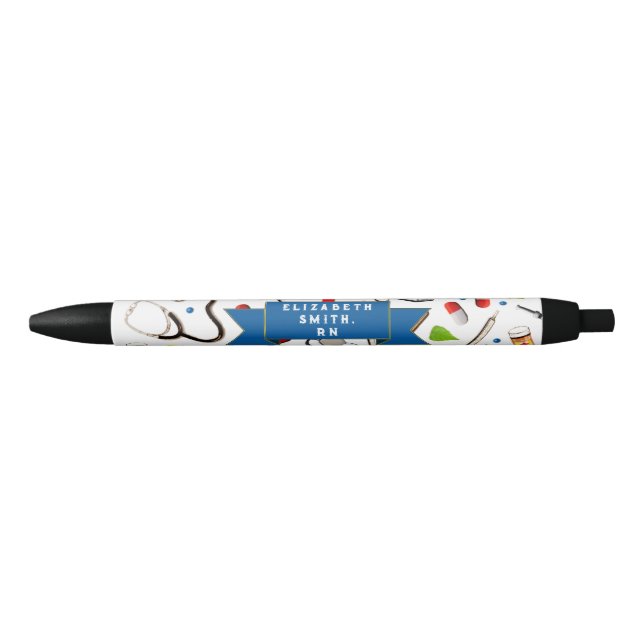 Stylo Noir Diplôme de l'école de soins infirmiers (Devant)