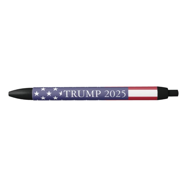 Stylo Noir Donald Trump Président 2025 (Devant)