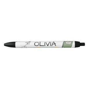 Stylo Noir Doodle de croquis mignon personnalisé pour la rent