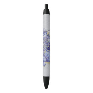 Stylo Noir Dragon bleu