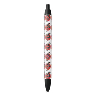 Stylo Noir Dragon Sun - noir rouge blanc + vos idées