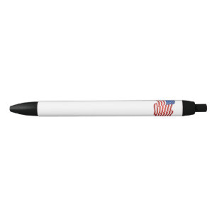 Stylo Noir Drapeau américain