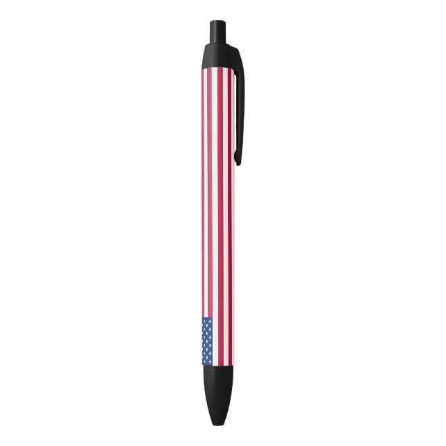 Stylo Noir Drapeau américain patriotique États-Unis stèles ra (Bas (Vertical))