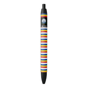 Stylo Noir Drapeau Cabo Verde mignon Patriotique