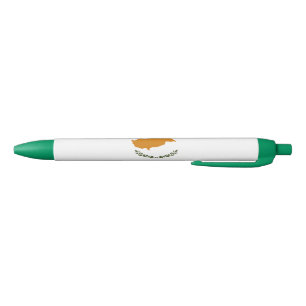 Stylo Noir Drapeau de Chypre