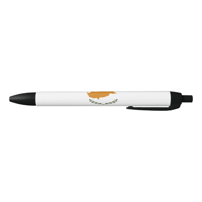 Stylo Noir Drapeau de Chypre (Chypre grecque) (Bas)