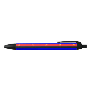 Stylo Noir Drapeau de fierté polyamoureuse