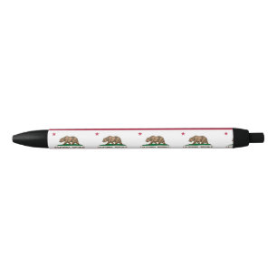 STYLO NOIR DRAPEAU DE LA CALIFORNIE