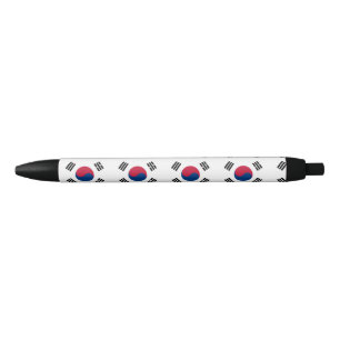 Stylo Noir Drapeau de la Corée du Sud
