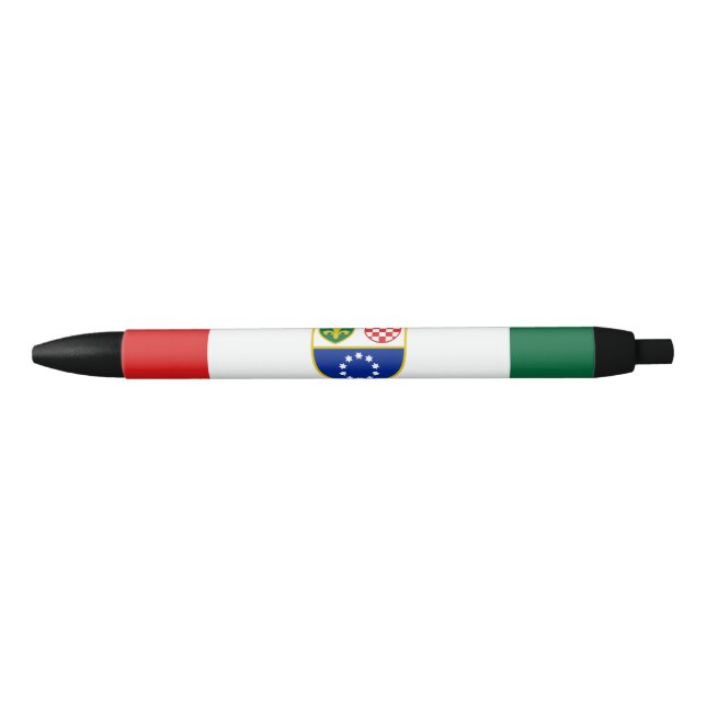 Stylo Noir Drapeau de la Fédération de Bosnie (Devant)