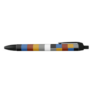Stylo Noir Drapeau de la fierté des freaks